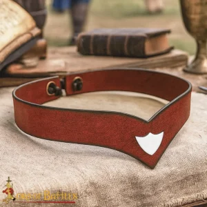 Elfic Princely Leather Headband – Medieval & Fantasy Accessory