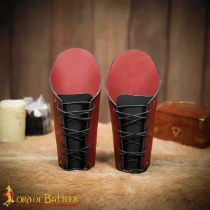 Jelling Style Embossed Leather Arm Bracers