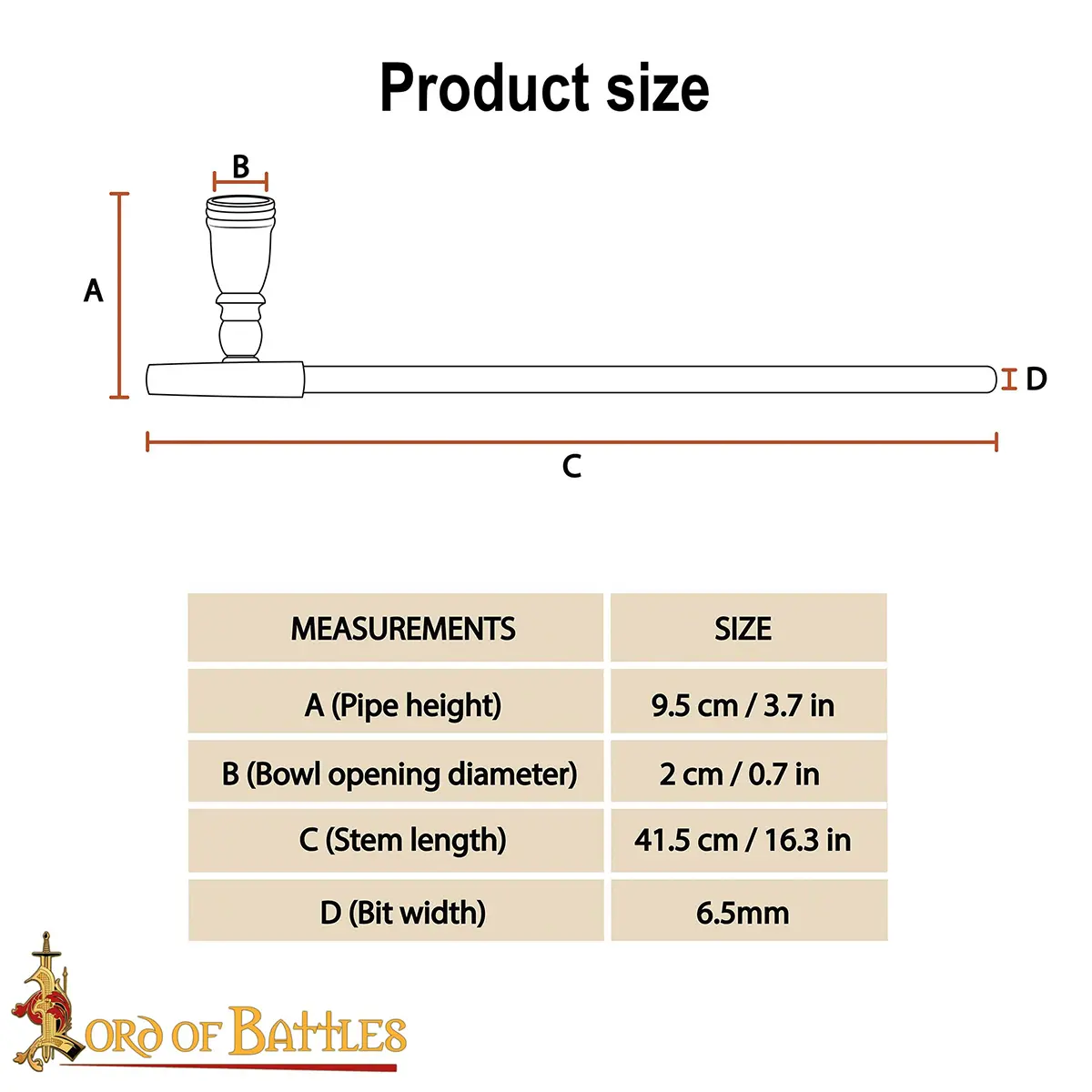 Medieval Engraved Vintage Tobacco Smoking Pipe, Detachable Clay Bowl Medieval Engraved Vintage Tobacco Smoking Pipe, Detachable Clay Bowl - Image 3