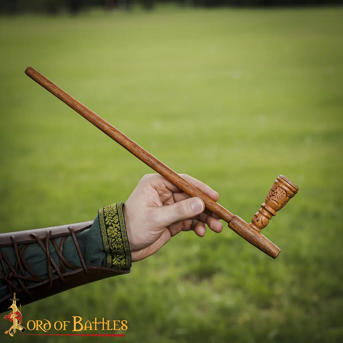 Medieval Engraved Vintage Tobacco Smoking Pipe, Detachable Clay Bowl Medieval Engraved Vintage Tobacco Smoking Pipe, Detachable Clay Bowl - Image 7