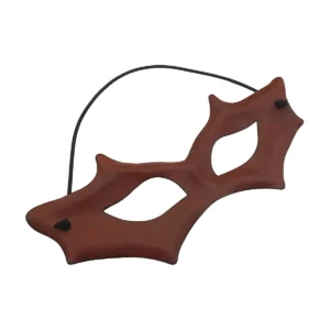 Fantasy Masquerade Genuine Leather Eye Mask for LARP or Cosplay