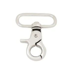 Nickel-Plated Bolt Snap Hook - Multipurpose Clip for Belts, Straps & Gear
