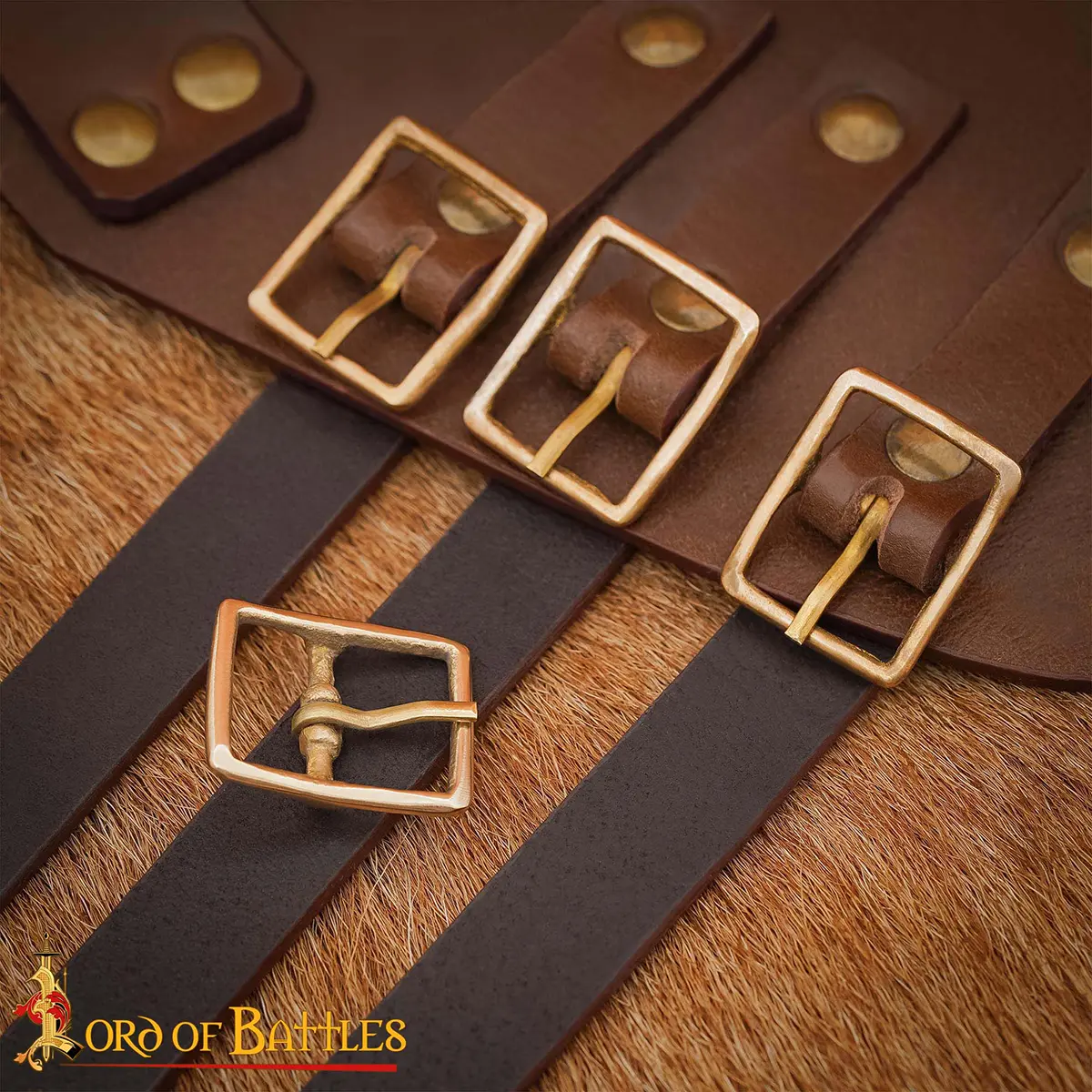 Brass Rectangle Belt Buckle Brass Rectangle Belt Buckle - Image 2