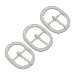 Ever Bright Oval Belt Buckle Nickel Plated