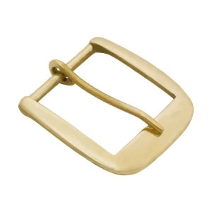 Medieval Brass Belt Buckle – Wide Frame for Historical Leather-work , 3.6 cm