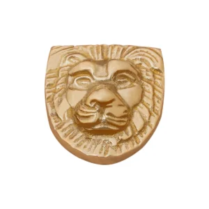 Brass Lion Head Adornment- Nemean Lion of Greek Mythology