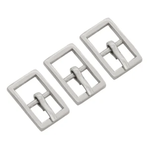 Small Steel Buckle Set of 3