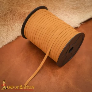 Suede Leather Lacing Cord Flat Spool 50 Meter for Leather Crafts & Repairs