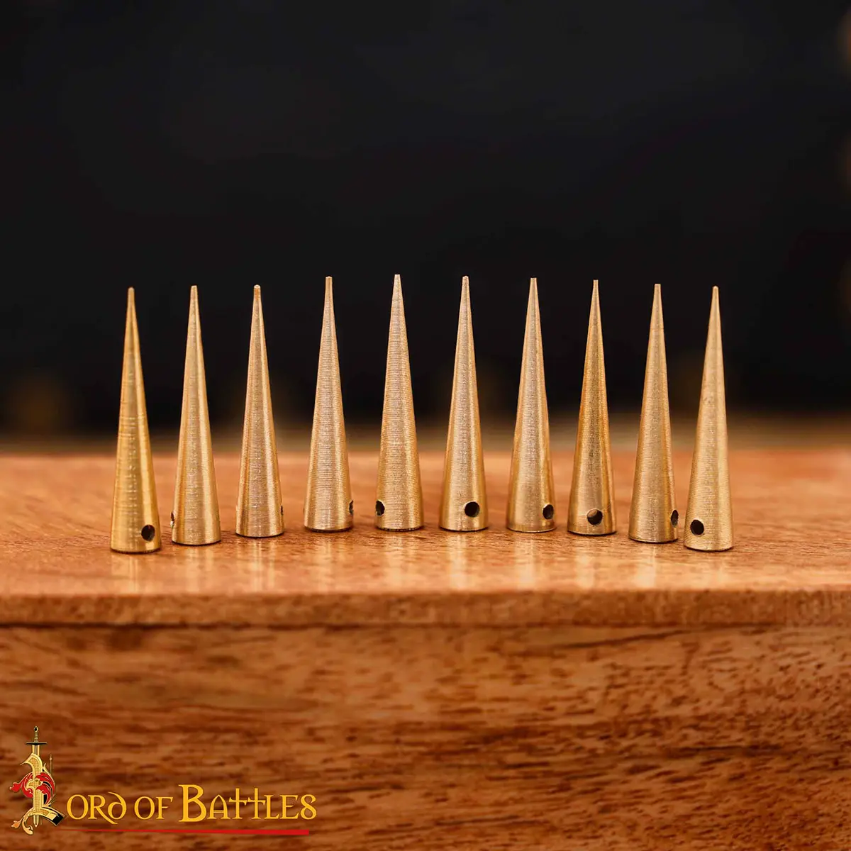 Medieval Brass Aiglets – Set of 10 Sturdy Lacing Tips (2.6 cm) Medieval Brass Aiglets – Set of 10 Sturdy Lacing Tips (2.6 cm) - Image 7