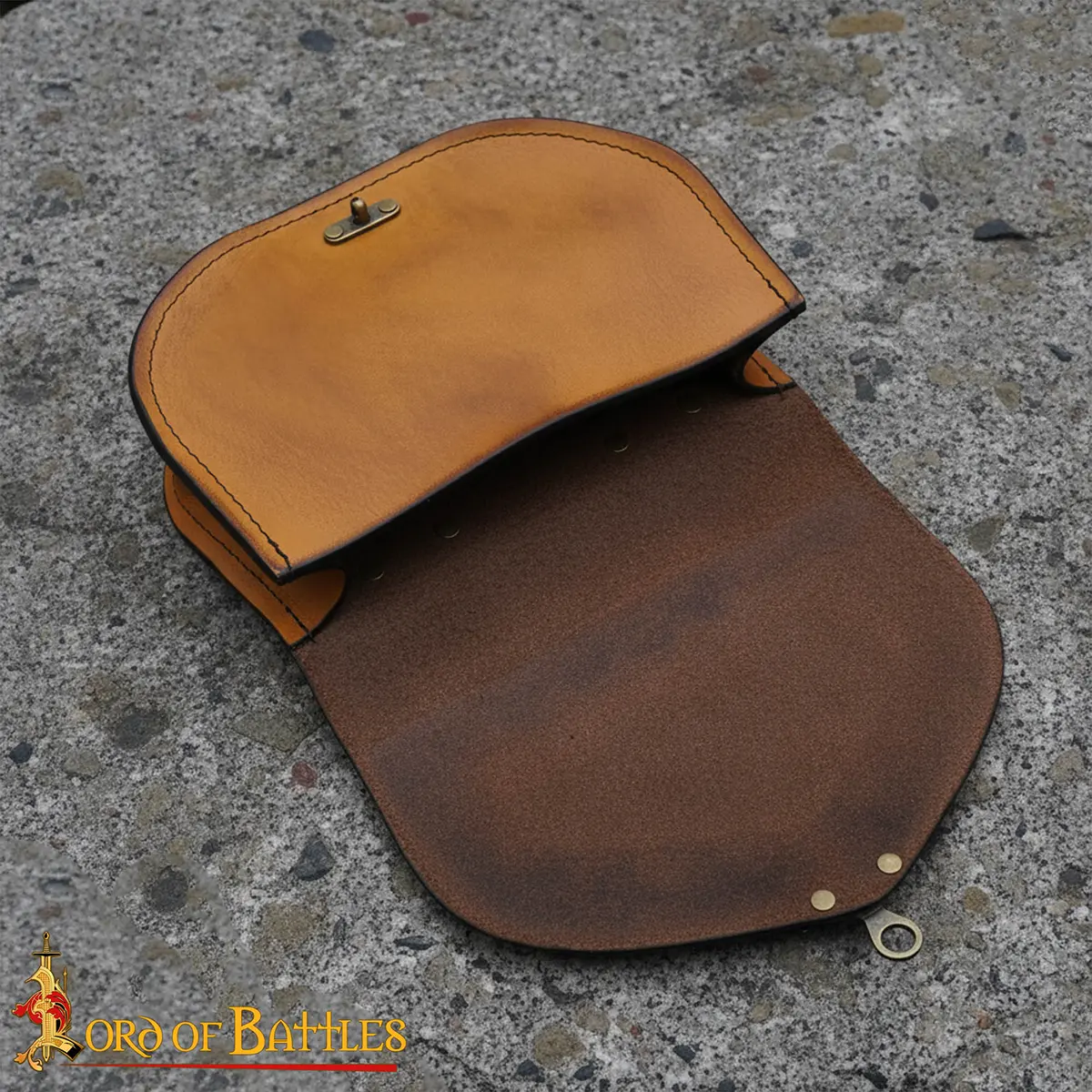 Leather Belt Pouch - Celtic Embossed Medieval Pouch Leather Belt Pouch - Celtic Embossed Medieval Pouch - Image 7