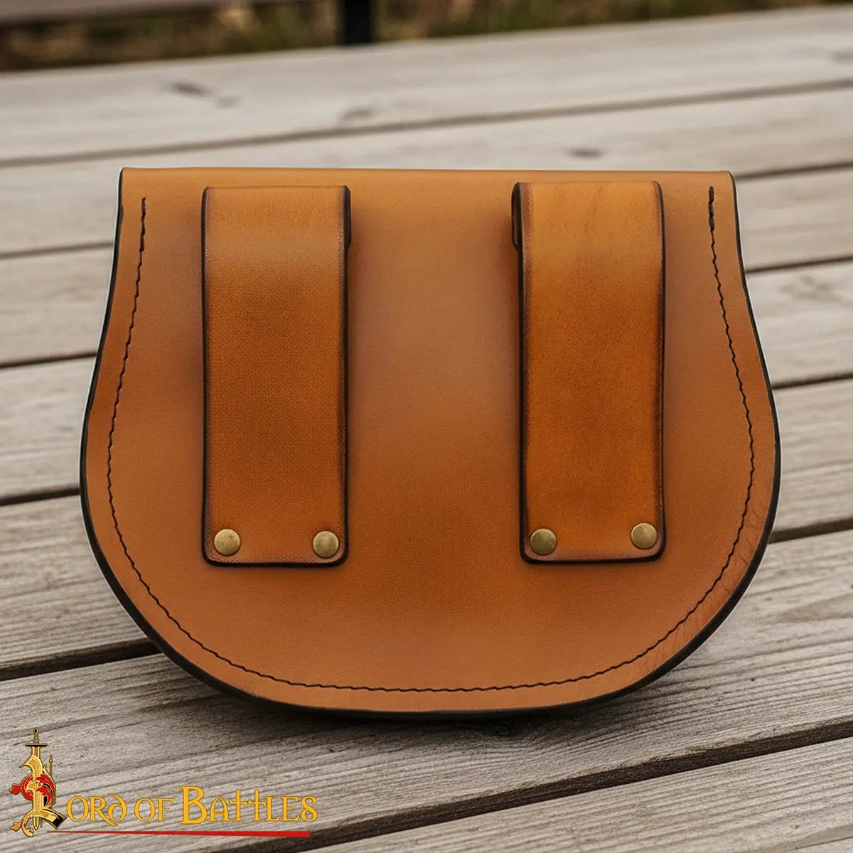 Leather Belt Pouch - Celtic Embossed Medieval Pouch Leather Belt Pouch - Celtic Embossed Medieval Pouch - Image 9