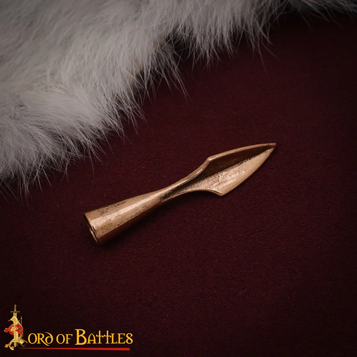 Bronze Arrowhead Lost Wax Cast Socket with Lashing Hole – 5cm Historical Replica for LARP, Collectors Bronze Arrowhead Lost Wax Cast Socket with Lashing Hole – 5cm Historical Replica for LARP, Collectors - Image 4