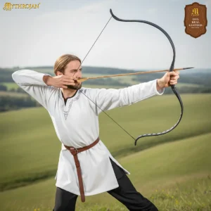 Mythrojan O-Ring Medieval Leather Viking Belt: LARP SCA Warrior Gothic Renaissance