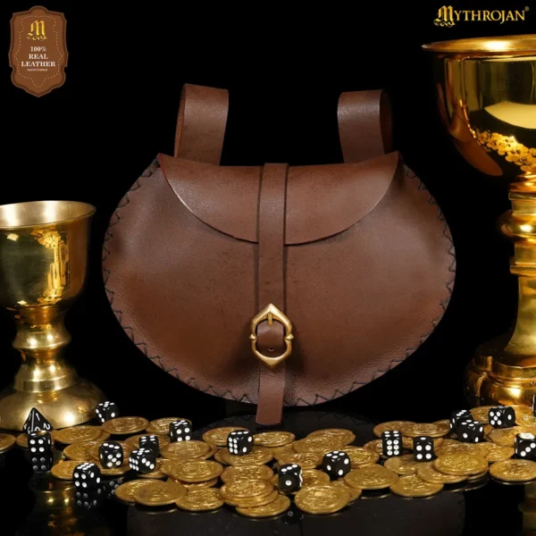 Authentic Renaissance Bag 14th Century Leather Pouch