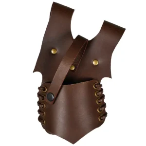 Mythrojan Medieval Renaissance Leather RH Sword Frog Sword LARP Costume Accessory Frog Sword Holder Rapier Knight Sword Belt Frog Leather Dagger Pirate Sword Holster