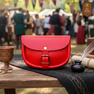 The Medieval Burglar Leather Belt Pouch Coin & Essentials Bag for LARP, SCA & Renaissance Costume
