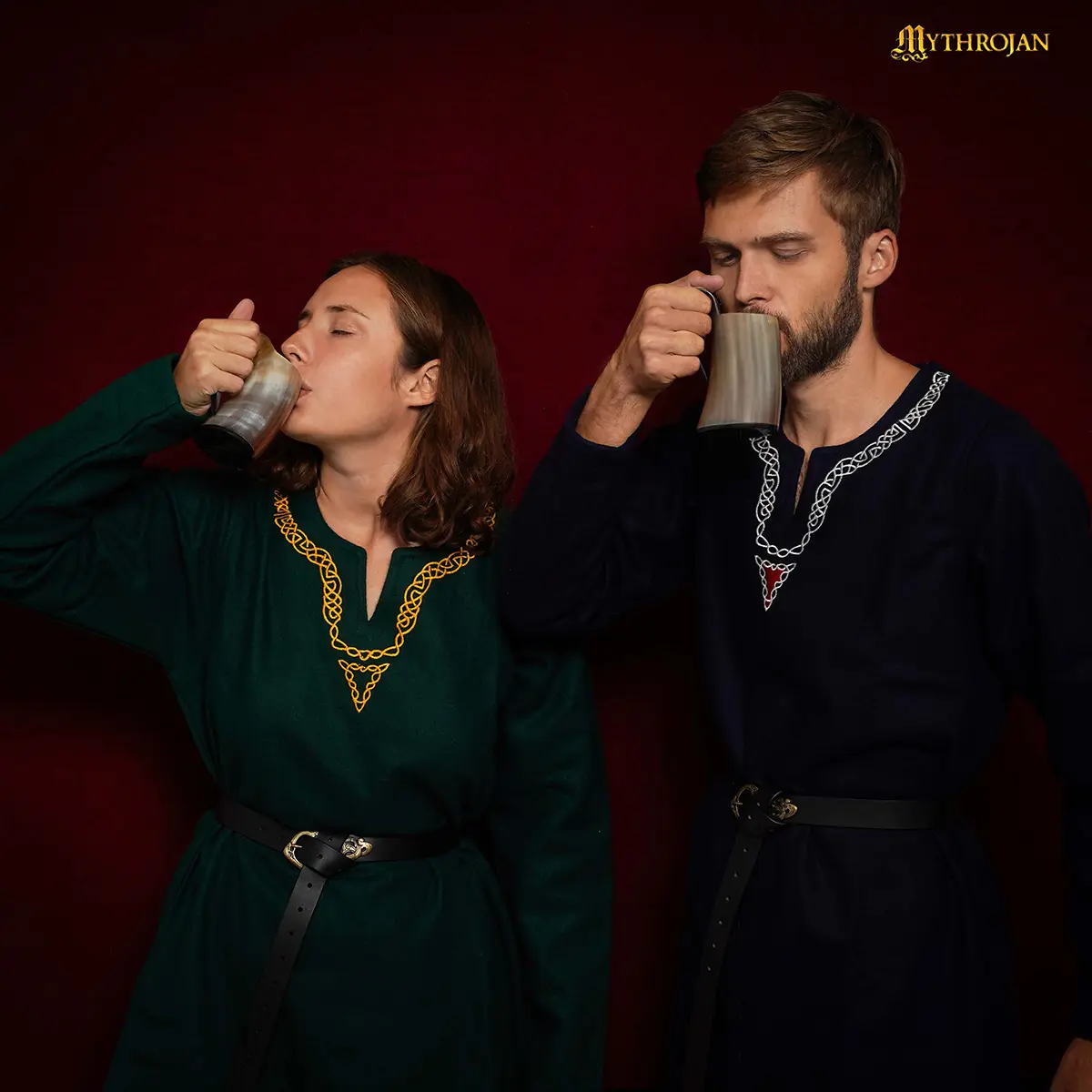 Set of 2 Viking Horn Ale Mugs – Handcrafted Ox Horn Mead Tankards with Handle (4.5″ / 250 ml) Set of 2 Viking Horn Ale Mugs – Handcrafted Ox Horn Mead Tankards with Handle (4.5″ / 250 ml) - Image 9