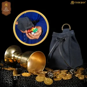 Medieval Drawstring Suede Belt Bag