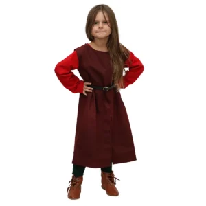 10th Century Cotton Black Tabard Kids