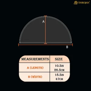 Medieval Linen Half-Moon Wimple – Natural Linen Head Covering