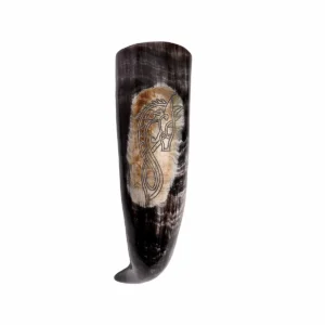 The Sea Horse 400-500 ML Drinking Horn Handcrafted from Genuine Ox Horn