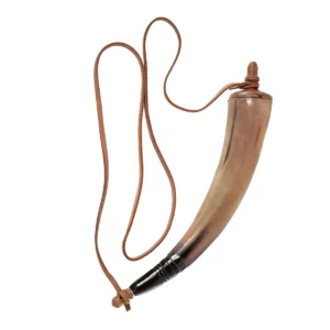 Viking Warrior Gun Powder Horn Handcrafted Genuine Horn Accessory