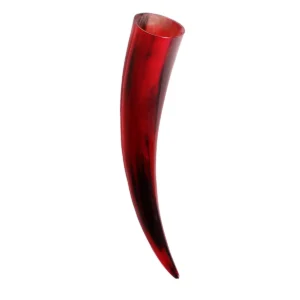 The Brilliant Carmine 400 - 500 ML Drinking Horn Handcrafted from Genuine Ox Horn