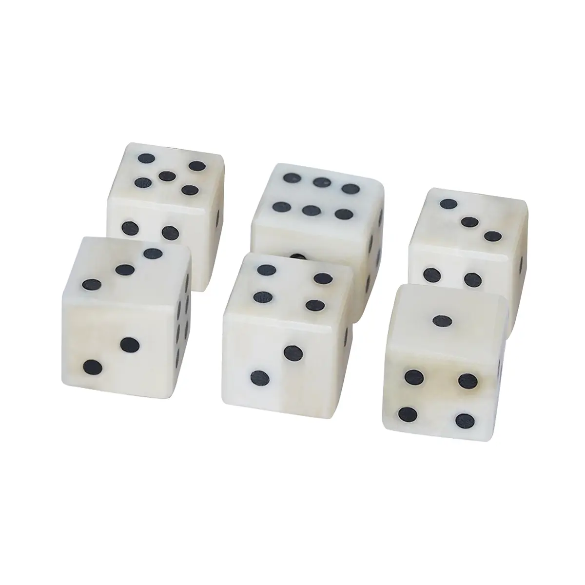 Medieval Bone Dice – Handcrafted Set of 6 (Ox Bone, 1.2 cm) Medieval Bone Dice – Handcrafted Set of 6 (Ox Bone, 1.2 cm)