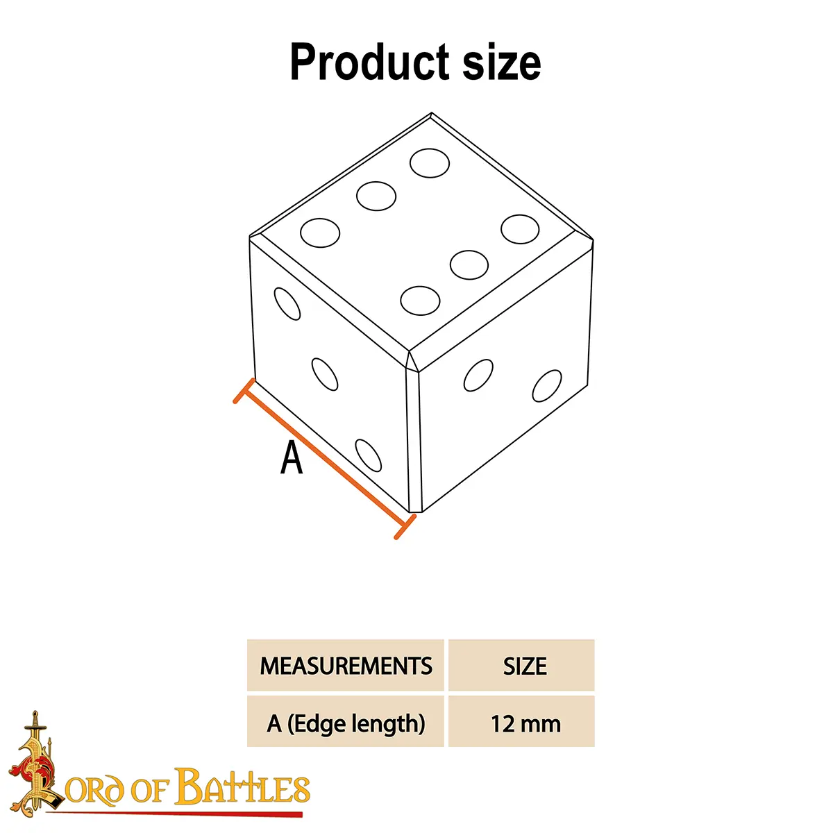 Medieval Bone Dice – Handcrafted Set of 6 (Ox Bone, 1.2 cm) Medieval Bone Dice – Handcrafted Set of 6 (Ox Bone, 1.2 cm) - Image 3