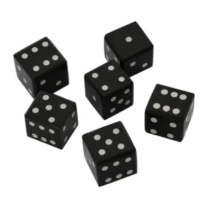 Handmade Buffalo Horn Dice - Set of 6