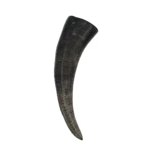 Medieval Viking 150-200 ML Drinking Horn with Carved Scales Genuine Buffalo Horn