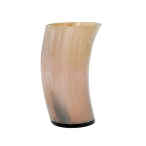 Medieval Viking Horn Tumbler Beer Mug Handcrafted Genuine Ox Horn