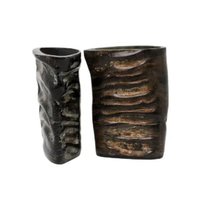 Medieval Viking Horn Glasses Set of 2 Handcrafted Genuine Buffalo Horn