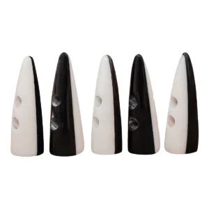Dual Toned Toggles Handcrafted from Genuine Ox Horn Set of 5