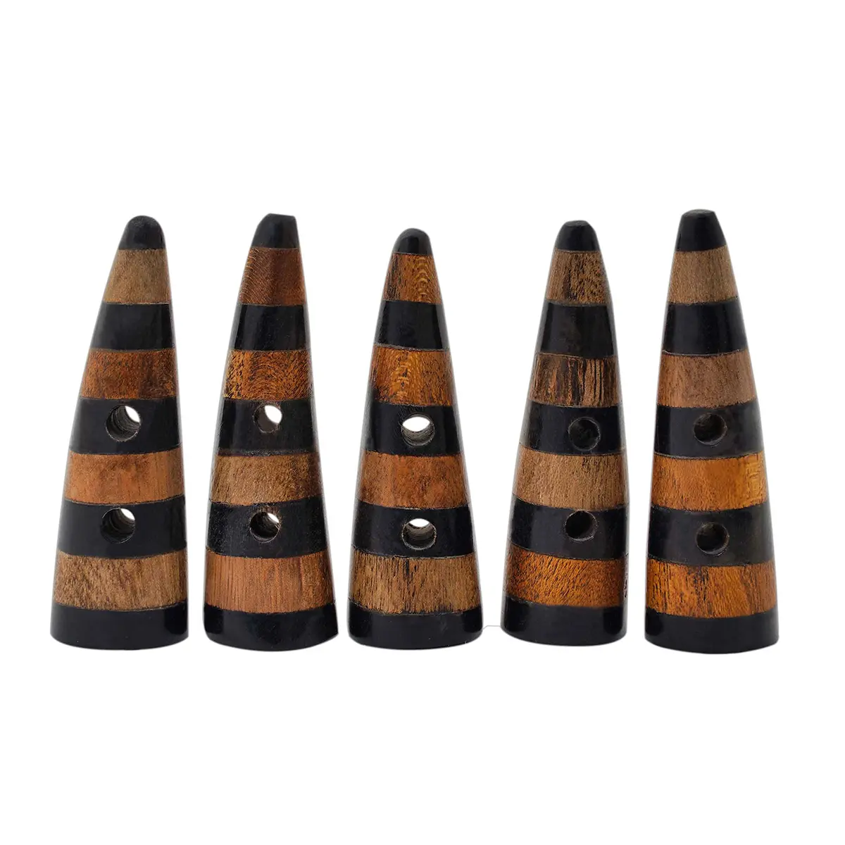 4607-5pcs (1) Authentic Viking Horn Toggle Buttons