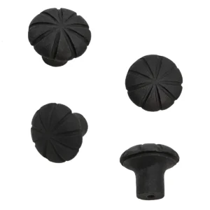 Hand Forged Iron Cabinet Knob Pull - Pack of 4