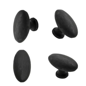 Hand Forged Iron Cabinet Knob Pull - Pack of 4