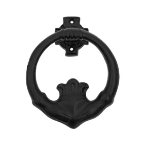 Claddagh Door Knocker Solid Forged Iron Victorian, Colonial, Retro, Steampunk, Gothic, Baroque Medieval