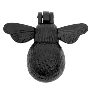 Rustic Cast Iron Bumblebee Door Knocker: Ideal for Victorian, Colonial, Retro, Steampunk, Gothic, Baroque, and Medieval Settings, (10.3x12.2) cm