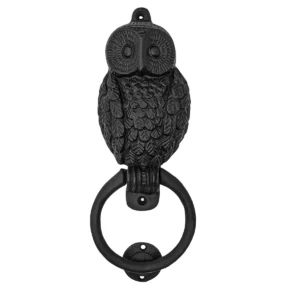 Owl Door Knocker : SOLID CAST IRON Victorian, Colonial, retro, steampunk, gothic, baroque medieval