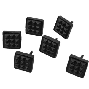 Square Waffle Clavo Nail -SOLID FORGED IRON Victorian, Colonial, Retro, Steampunck, Gothic, Baroque Medieval