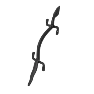 Mystic Colonial Hardware Hand-Forged Iron Gate Pull Handle – Rustic Colonial Door Handle with Lizard Design