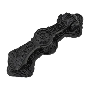 Black Powder Coated Decorative Front Door Artisan Made Antique Knocker