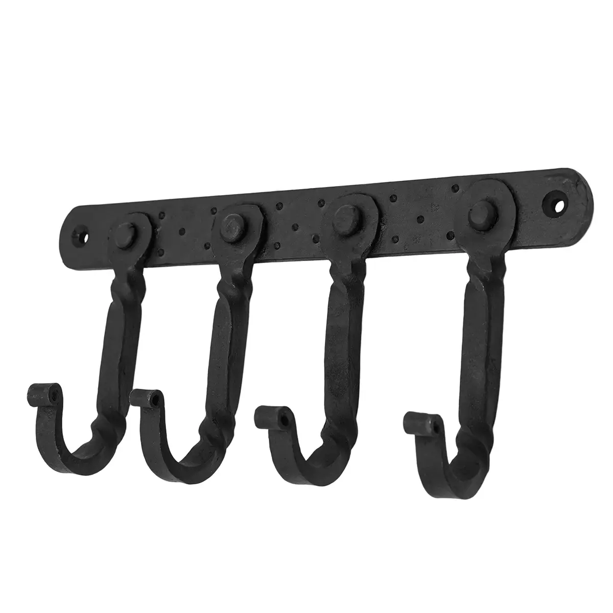 Rustic Hand Forged Iron Wall Hook