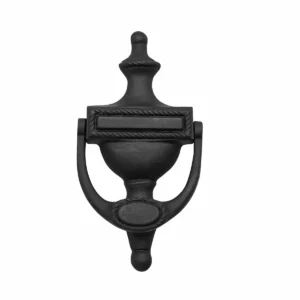 Traditional Roped Style Classic Front Door Knocker 8” H X 3.5 W Decorative Vintage Solid Antique Entry Door Knocker