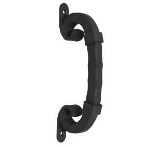 Medieval Style Castle Door Handle: Solid Hand Forged Iron