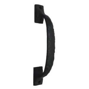 Medieval Style Castle Door Handle: Solid Hand Forged Iron