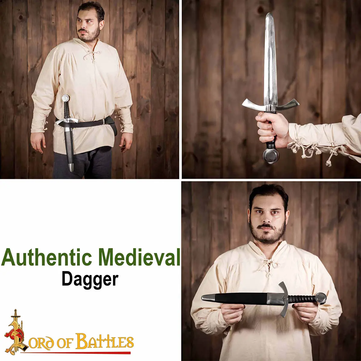 Medieval Historic Dagger with Scabbard – Decorative Steel Collectible - Image 7