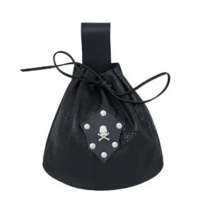 Pirate leather belt pouch