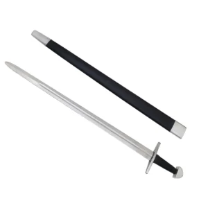 Traditionally Hand-Forged Viking Sword with Scabbard – 38 inch Fully Tempered Steel Blade